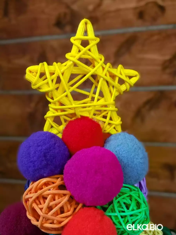 Декоративная елка из ротанга Детская улыбка П29-В11