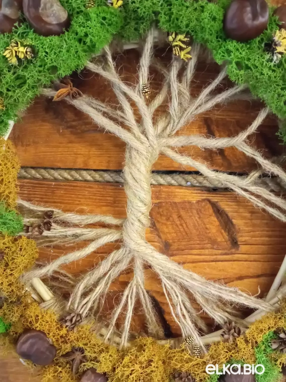 Подвесная композиция из каната Цикл жизни Б25-В54