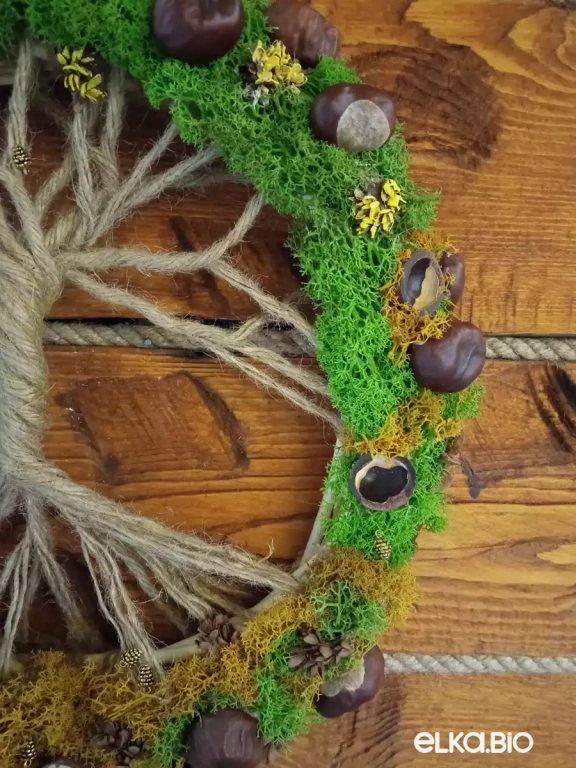 Подвесная композиция из каната Цикл жизни Б25-В54