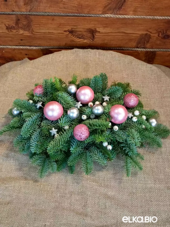 Новогодняя композиция из Нобилиса Нежное облако Ю39-В703