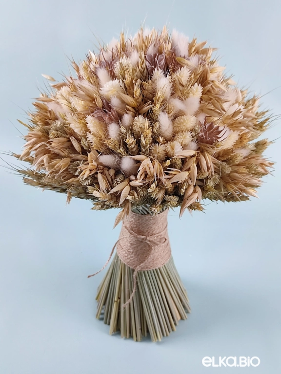 Букет из пшеницы, овса и лагуруса Т182-B109