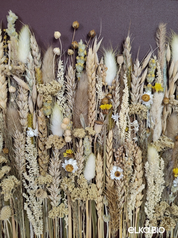 Панно из полевых цветов и пшеницы Т162-B102