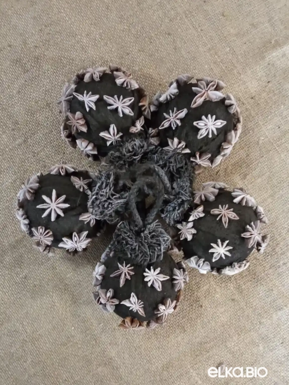 Декоративный шар с бадьяном Ночь Т47-В41