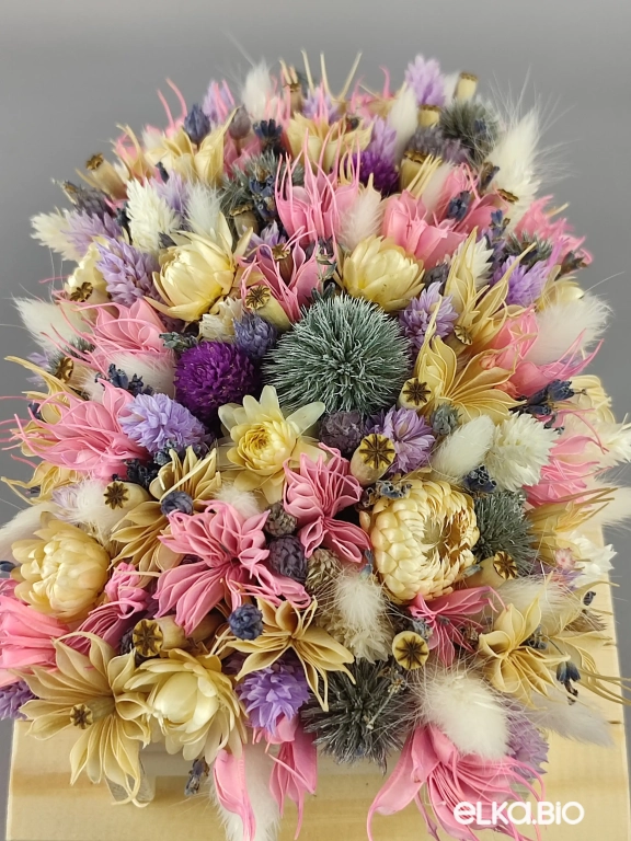 Настольная композиция с сухоцветами Т114-B100