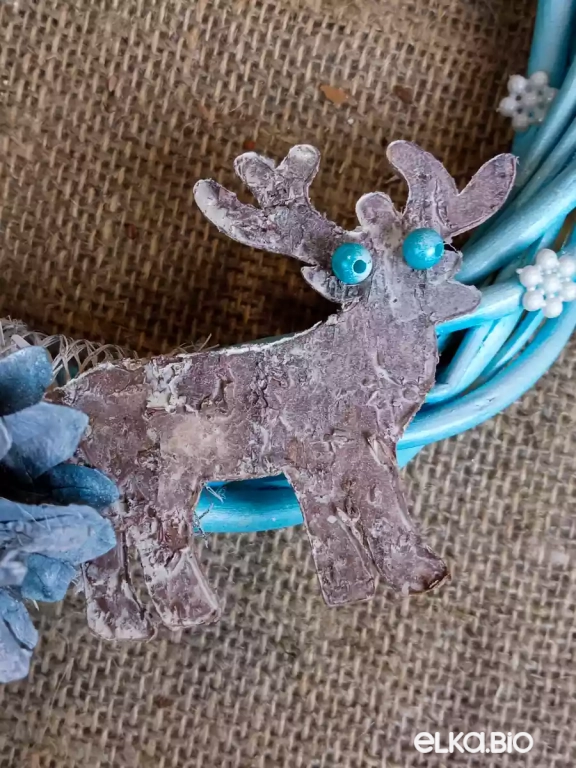 Новогодний венок из лозы Голубая лоза Т22-В15 купить по цене 3 450 ₽ с ...