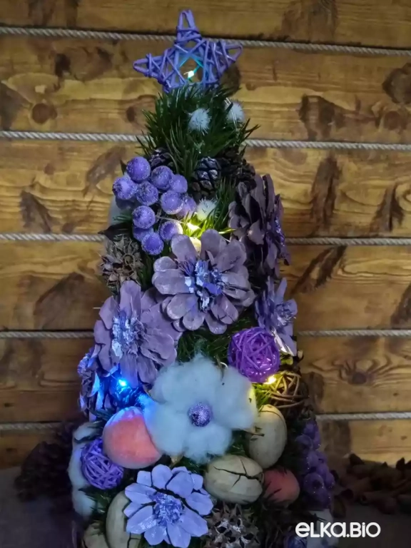 Настольная новогодняя елка с электрогирляндой Загадка Востока П13-В12 Настольная новогодняя елка с электрогирляндой Загадка Востока П13-В12