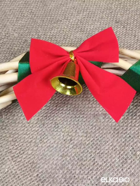 Венок декоративный из лозы Рождественская ночь П11-В16