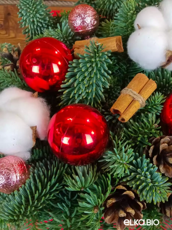 Новогодняя композиция из Нобилиса Новогоднее желание Ю43-В707