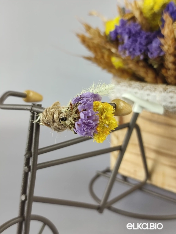 Велосипед с цветами лаванды и колосками пшеницы Т118-B100 Велосипед с цветами лаванды и колосками пшеницы Т118-B100