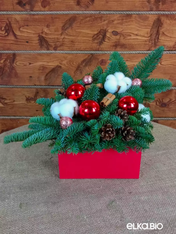 Новогодняя композиция из Нобилиса Новогоднее желание Ю43-В707