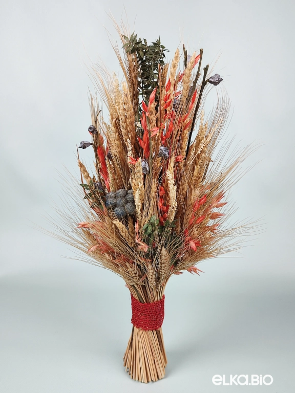 Букет пшеницы в вазе из бамбука Б71-B104
