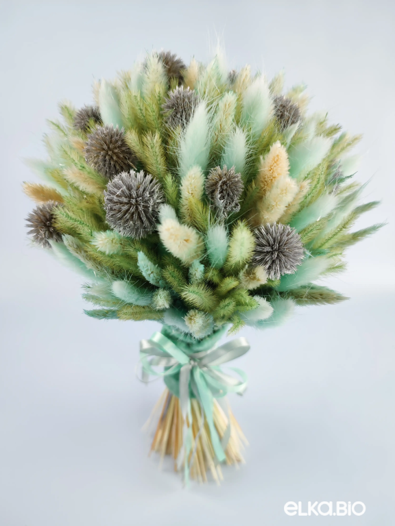 Букет из бирюзового лагуруса Б58-B103 Букет из бирюзового лагуруса Б58-B103