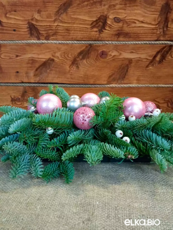 Новогодняя композиция из Нобилиса Нежное облако Ю39-В703