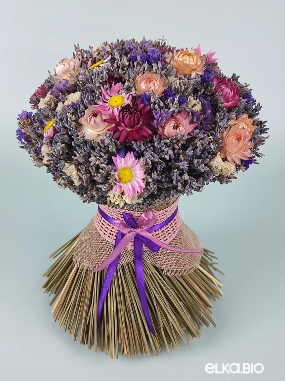 Букет из лавандина и гелихризума Т170-B105