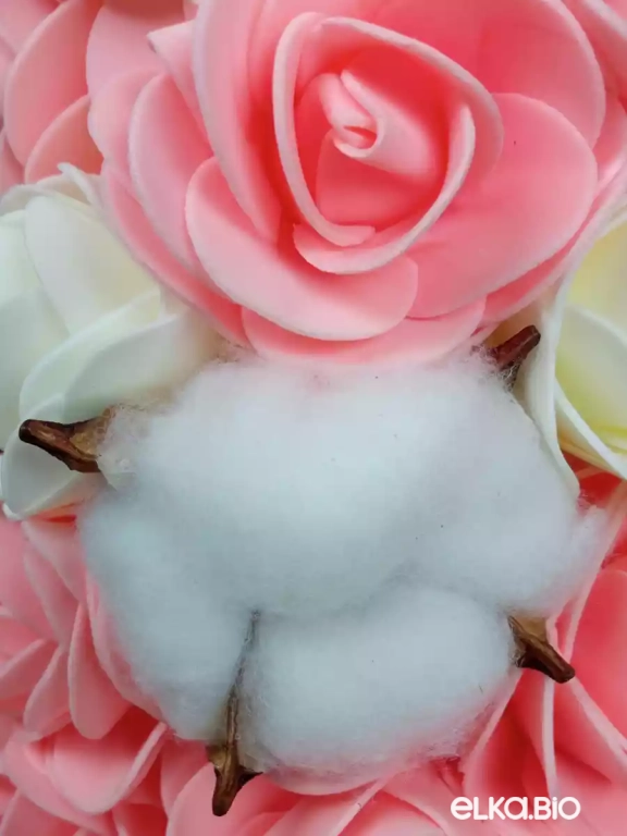 Настольная декоративная елка Кремовая сладость (маленькая) А28-В11