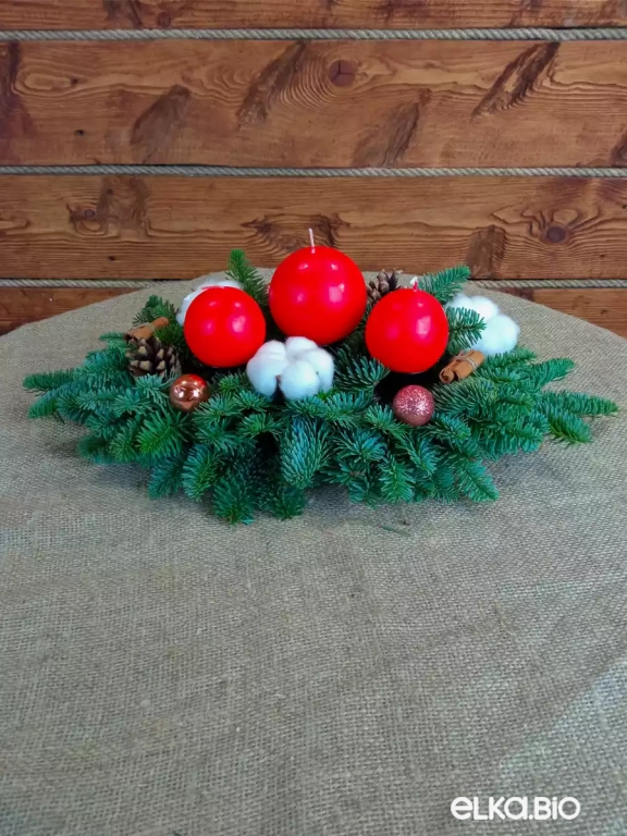 Новогодняя композиция из Нобилиса Территория уюта Ю44-В708