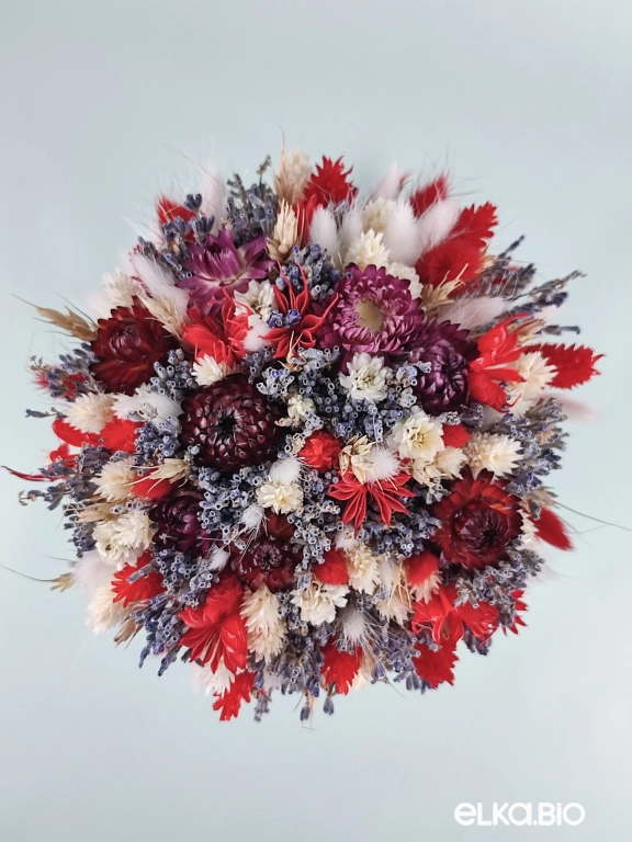 Букет из лаванды, лагуруса и фаляриса А162-B106