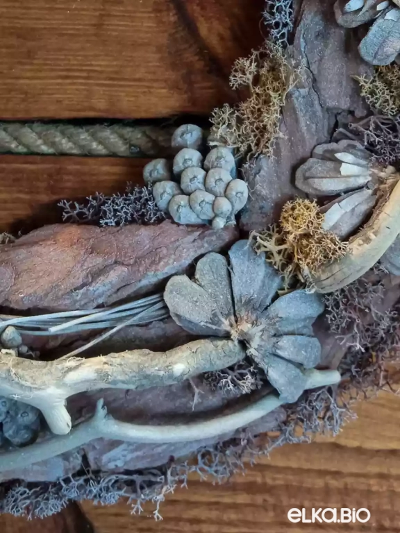 Венок декоративный из моренных палочек Пустыня Т20-В17