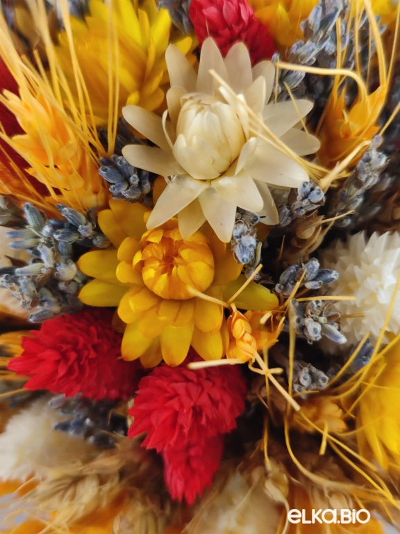 Букет из пшеницы, лаванды и лагуруса Т122-B100