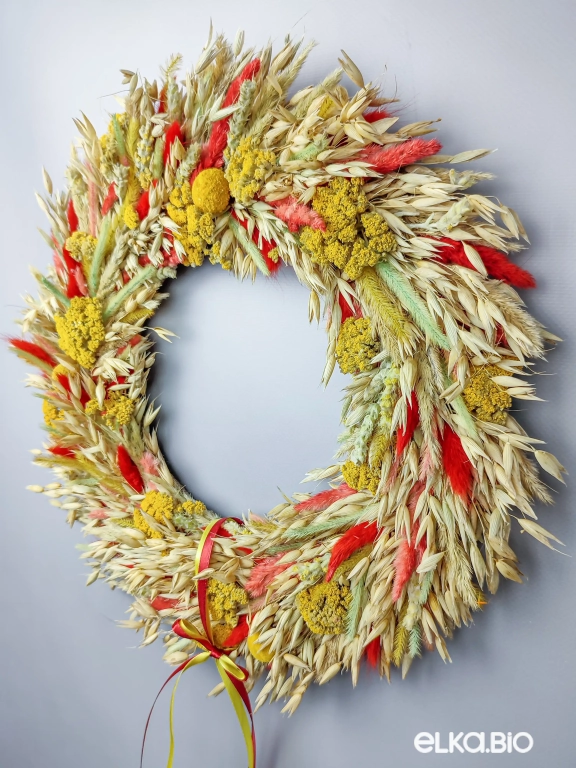 Венок из овса и лагуруса Т135-B102
