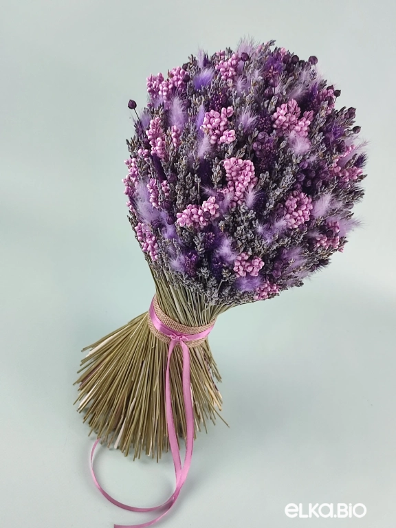 Большой букет из лавандина, сорго и льна Ю70-B105