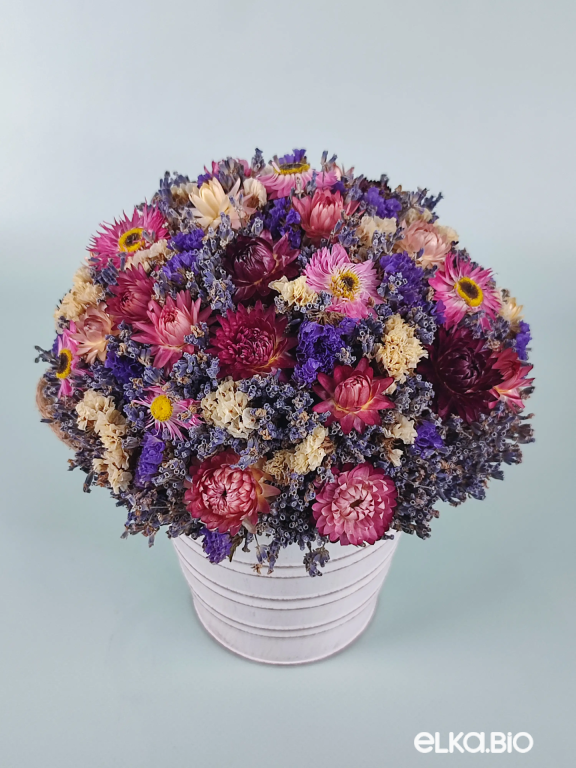 Настольная композиция из лаванды и сухоцветов Т173-B104