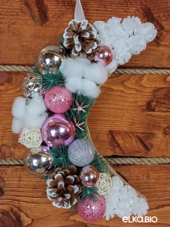 Подвесное украшение в виде полумесяца Чудеса без волшебства (розовый) А86-В67