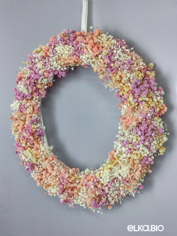 Венок из цветов гипсофилы Б88-B108