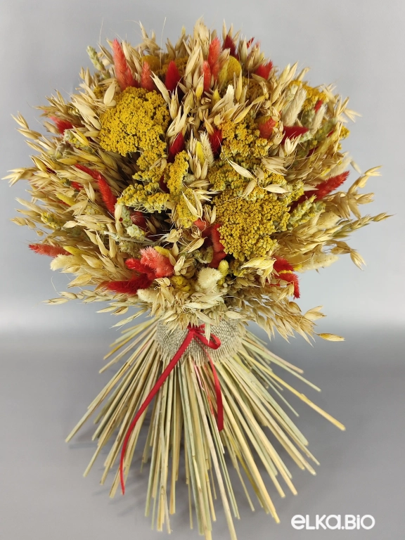 Большой букет со стеблями овса Т121-B101