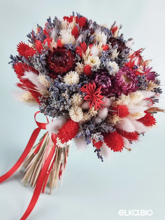 Букет из лаванды, лагуруса и фаляриса А162-B106