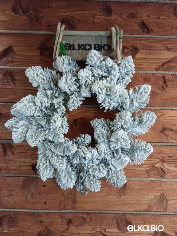 Новогодний венок Заснеженный лес 50 -В521 Новогодний венок Заснеженный лес 50 -В521