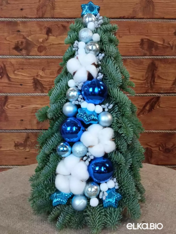 Настольная новогодняя елка из Нобилиса Зимняя стужа Ю40-В704