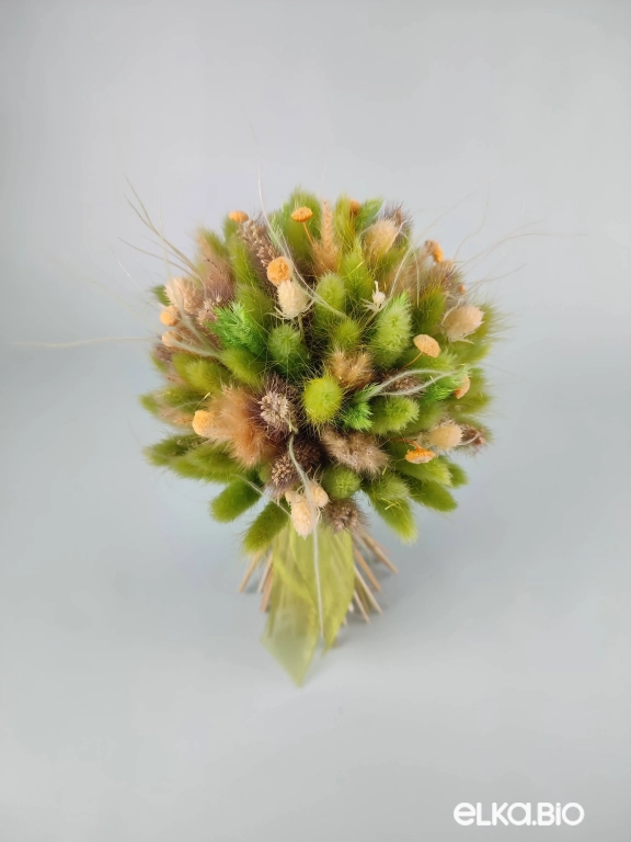 Летний букет из зелёных цветов Б106-B110