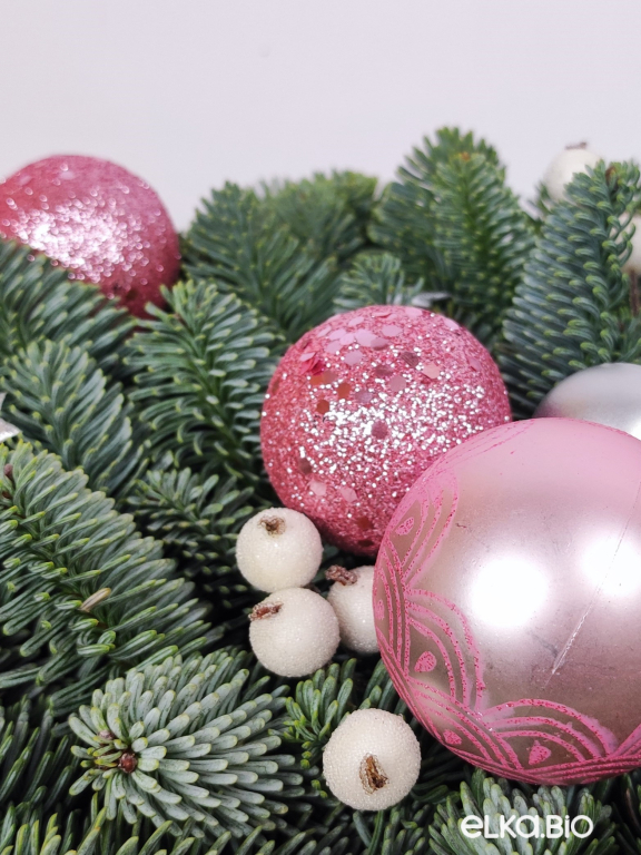 Новогодняя композиция из Нобилиса Нежное облако Ю39-В703