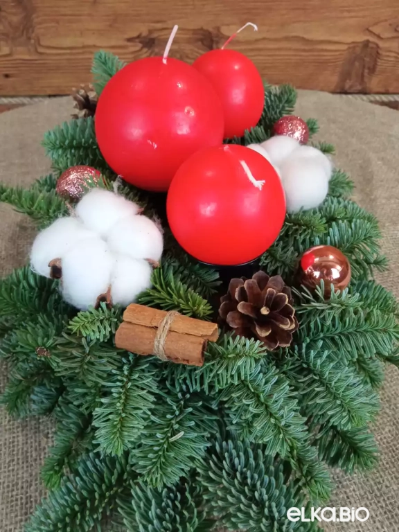 Новогодняя композиция из Нобилиса Территория уюта Ю44-В708