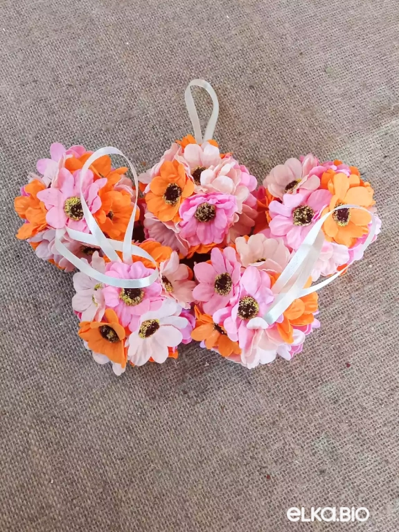 Шар из декоративных цветов Секрет цветов А43-В40