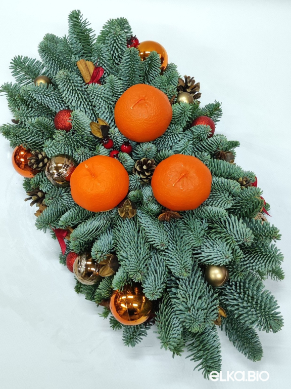 Новогодняя композиция из Нобилиса Территория уюта Ю44-В708