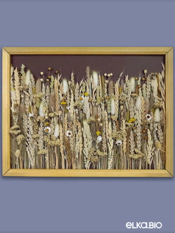 Панно из полевых цветов и пшеницы Т162-B102