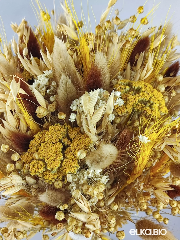 Большой букет из овса и лагуруса А120-B101