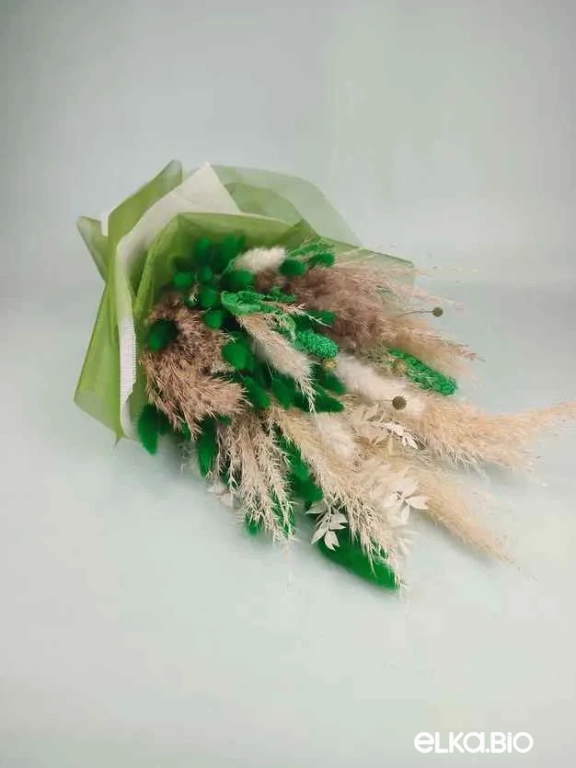 Букет из пампасной травы и лагуруса Б134-B116