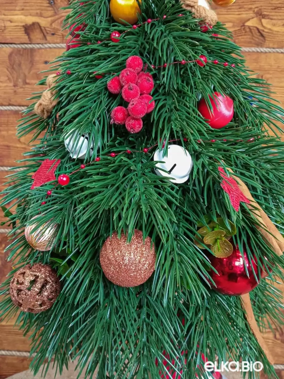 Настольная декоративная елка Подарок гнома Б32-В60