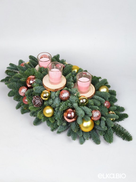 Новогодняя композиция из Нобилиса Шоколадная мечта Ю47-В710