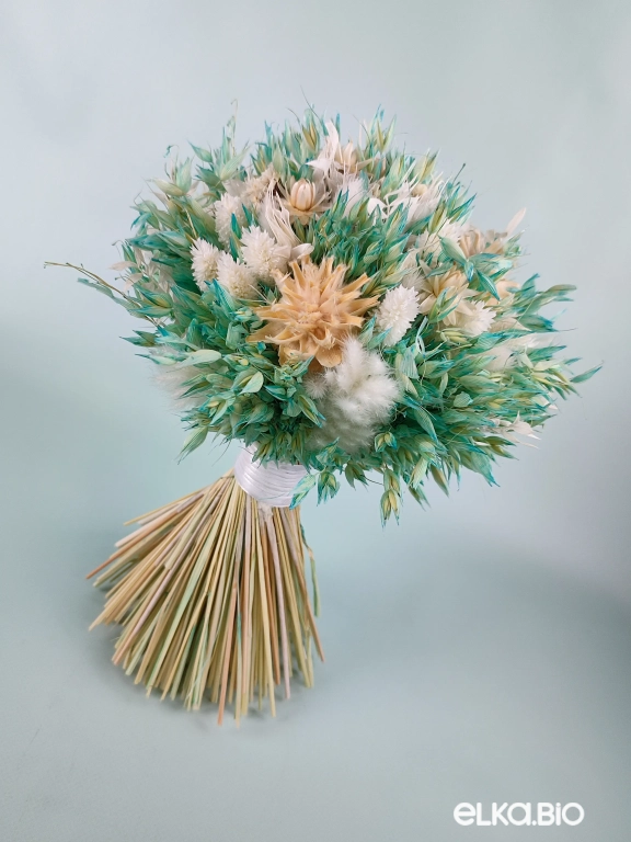 Букет из овса, протеи и гелихризума Т165-B105