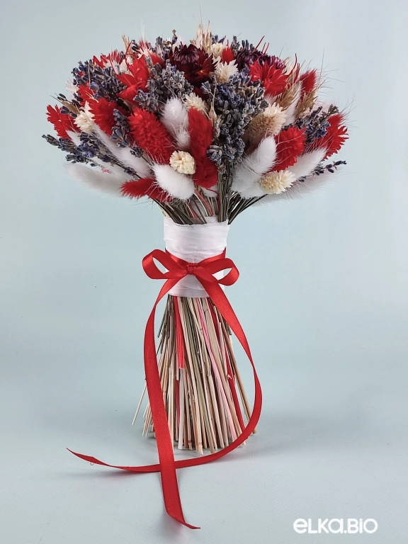 Букет из лаванды, лагуруса и фаляриса А162-B106