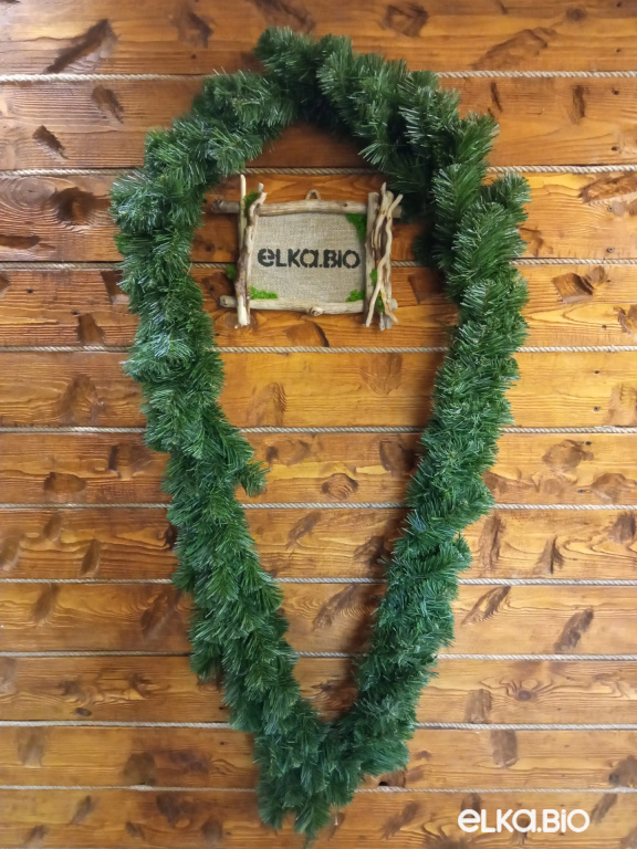 Гирлянда новогодняя Зеленая 270*20 см-В531