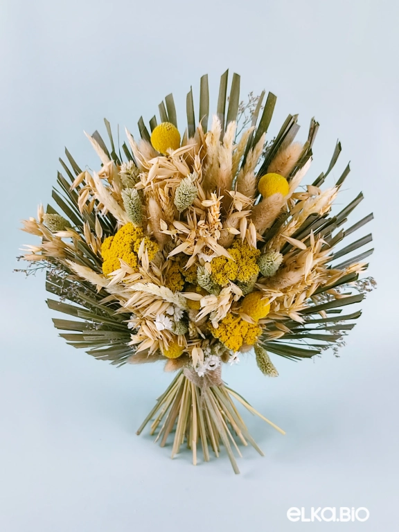 Букет из овса, тысячелистника и краспедии Т191-B109