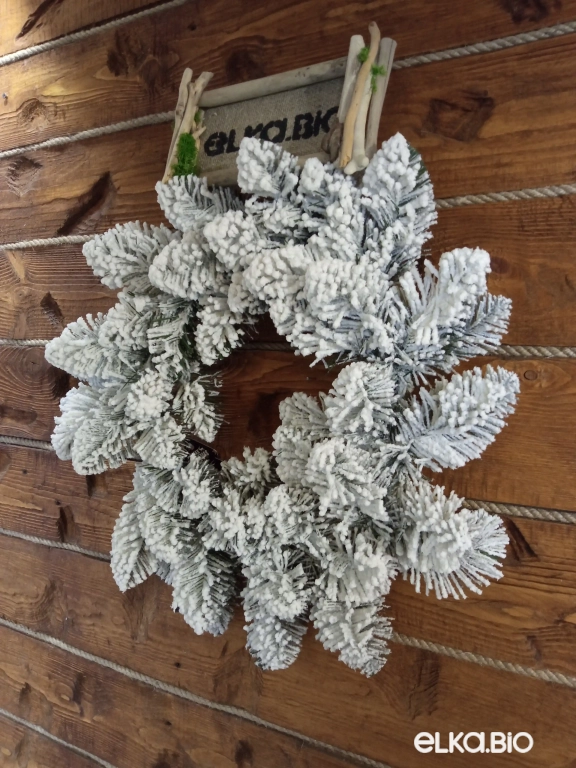 Новогодний венок Заснеженный лес 50 -В521 Новогодний венок Заснеженный лес 50 -В521