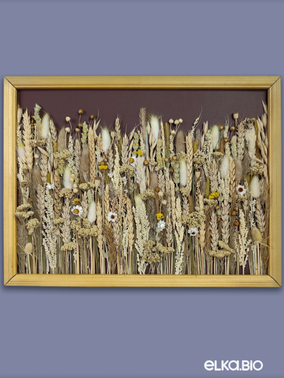 Панно из полевых цветов и пшеницы Т162-B102