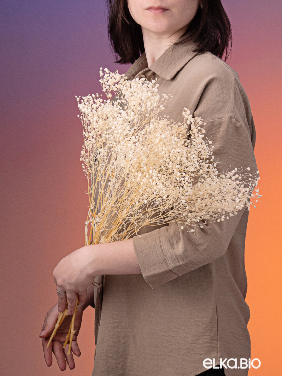 Гипсофила стабилизированная белоснежная 550 гр. первый сорт М5157