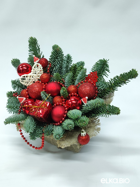 Композиция из пихты Нобилис Подарок Любимой К16